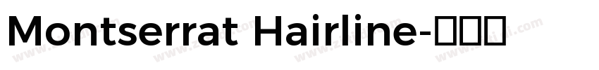 Montserrat Hairline字体转换